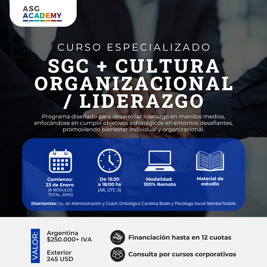 SGC + Cultura Organizacional / Liderazgo